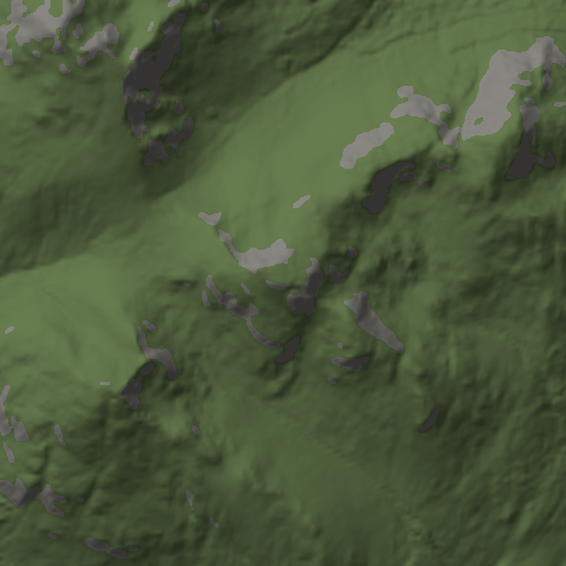 Beinn Narnain: Plan view, north up