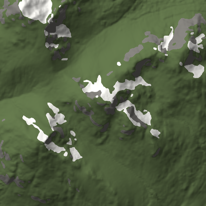 Beinn Narnain: Plan view, north up