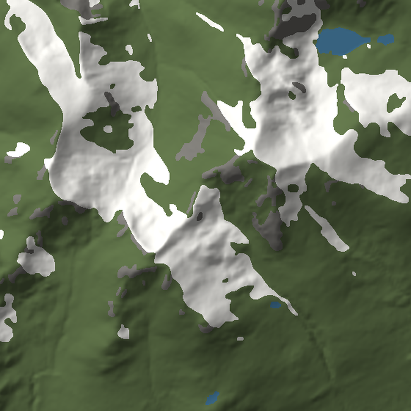 Ben Lawers & Beinn Ghlas: Plan view, north up