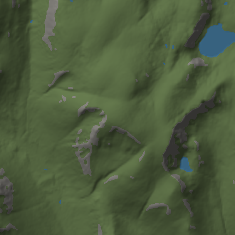 Ben Macdui: Plan view, north up