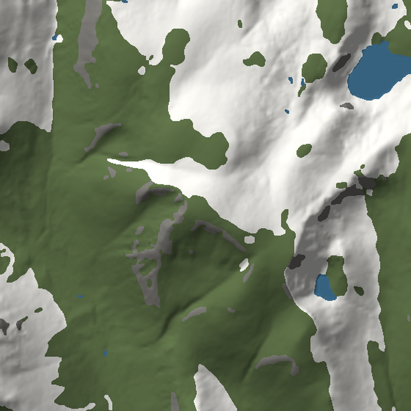 Ben Macdui: Plan view, north up