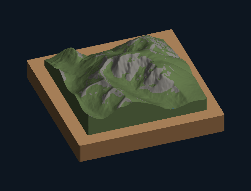 Ben Nevis: Three-quarter view from the north-north-east