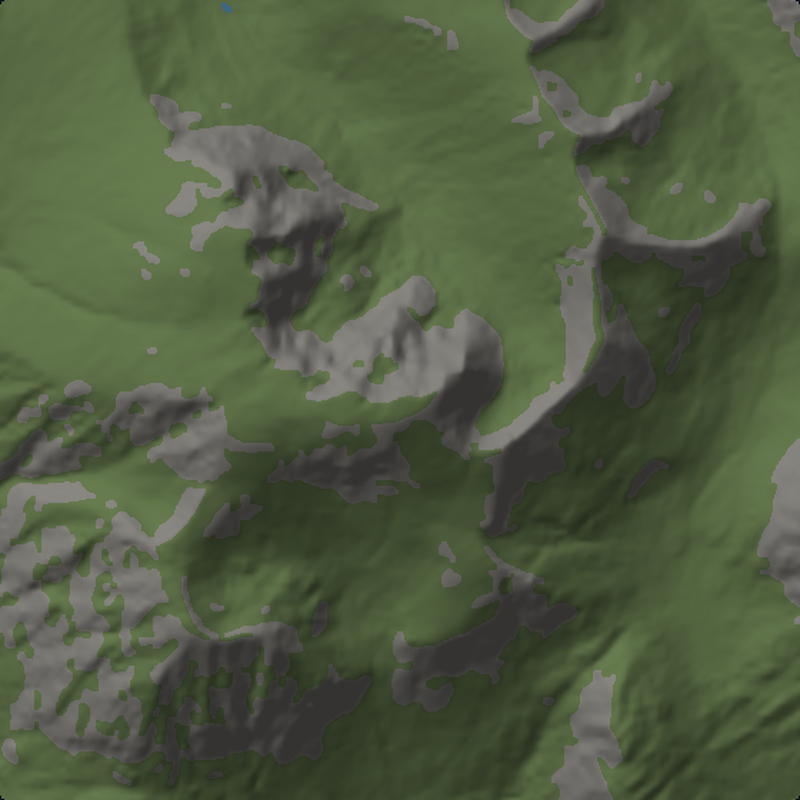 Ben Nevis: Plan view, north up
