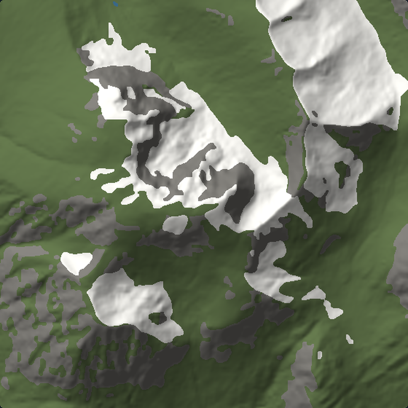 Ben Nevis: Plan view, north up