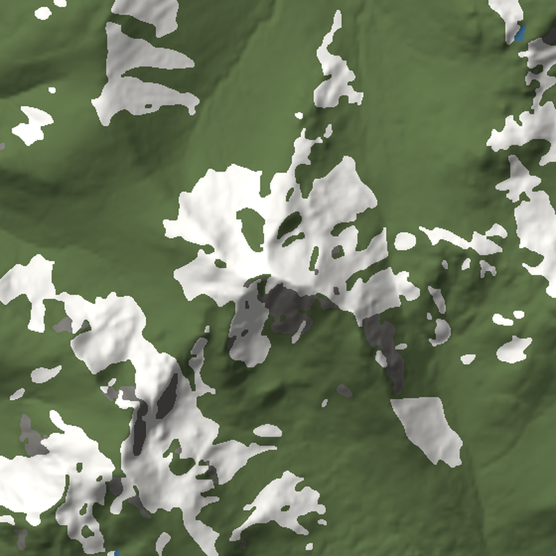 Ben Vorlich: Plan view, north up