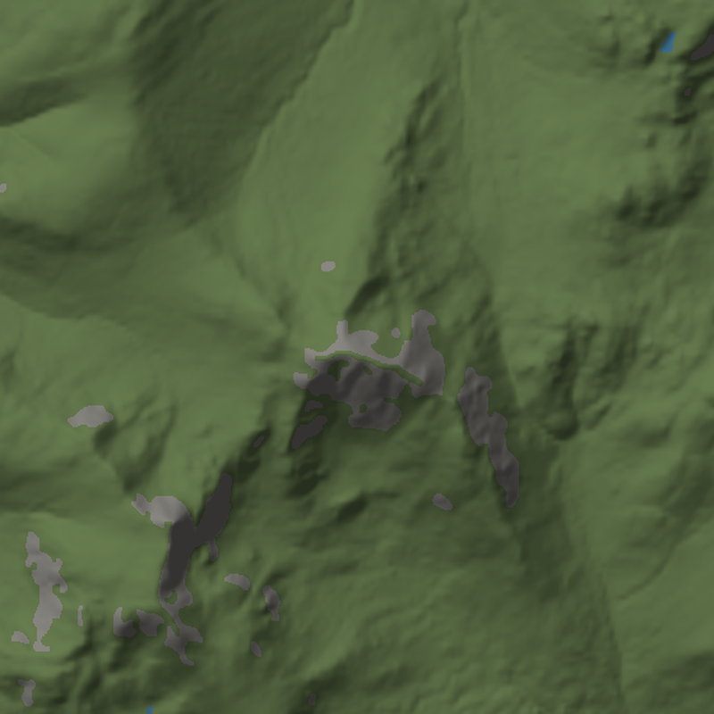 Ben Vorlich: Plan view, north up