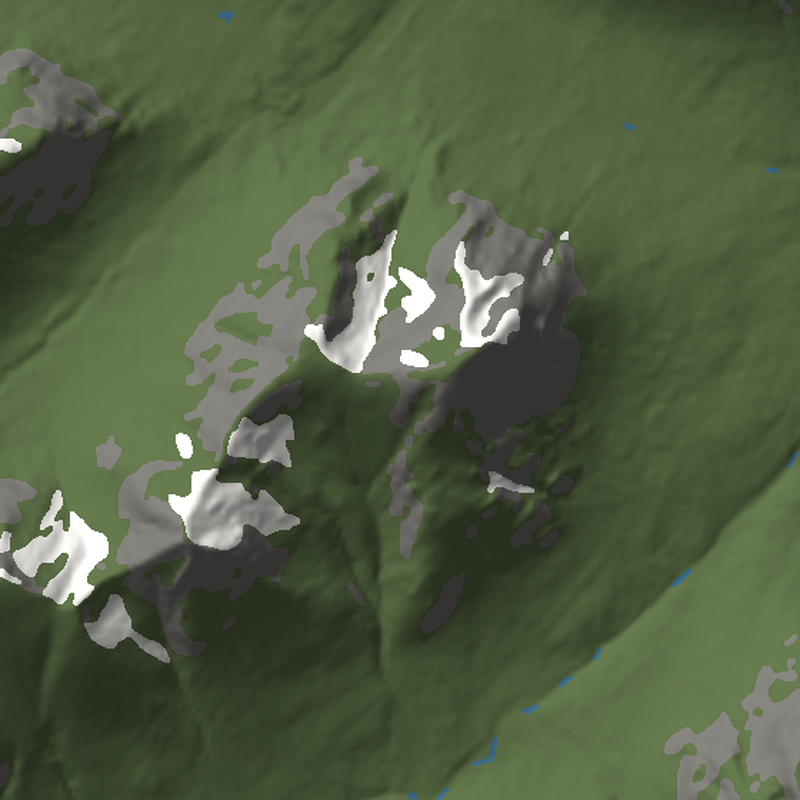 Buachaille Etive Mòr – Stob Dearg: Plan view, north up