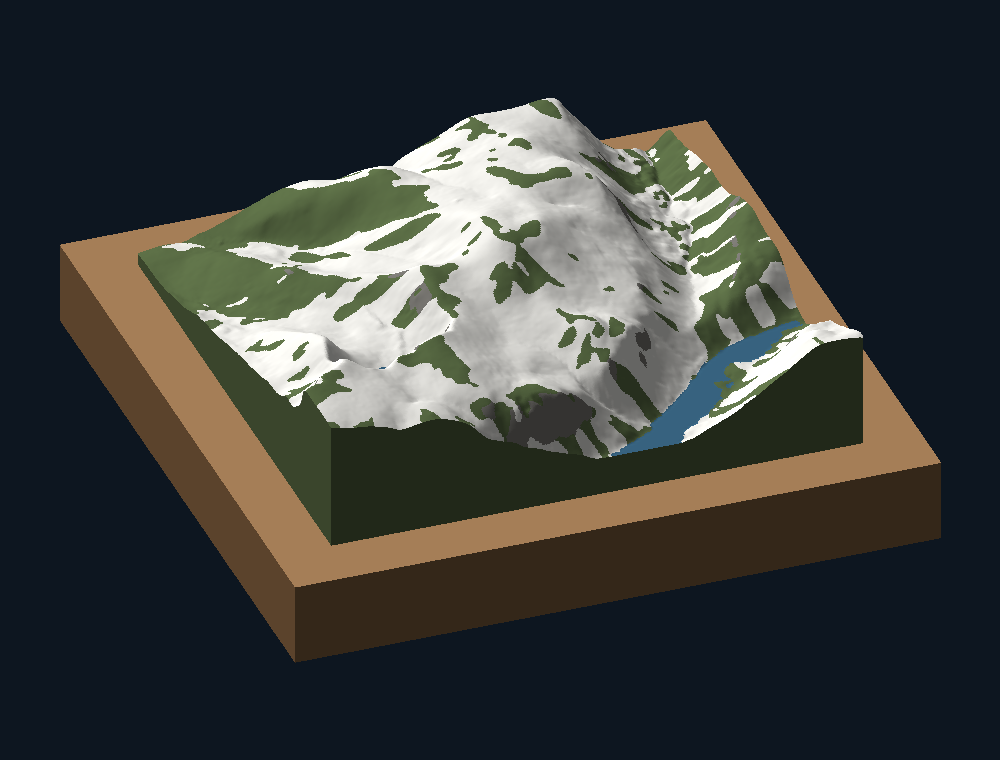Cairn Gorm: Three-quarter view from the south-south-west