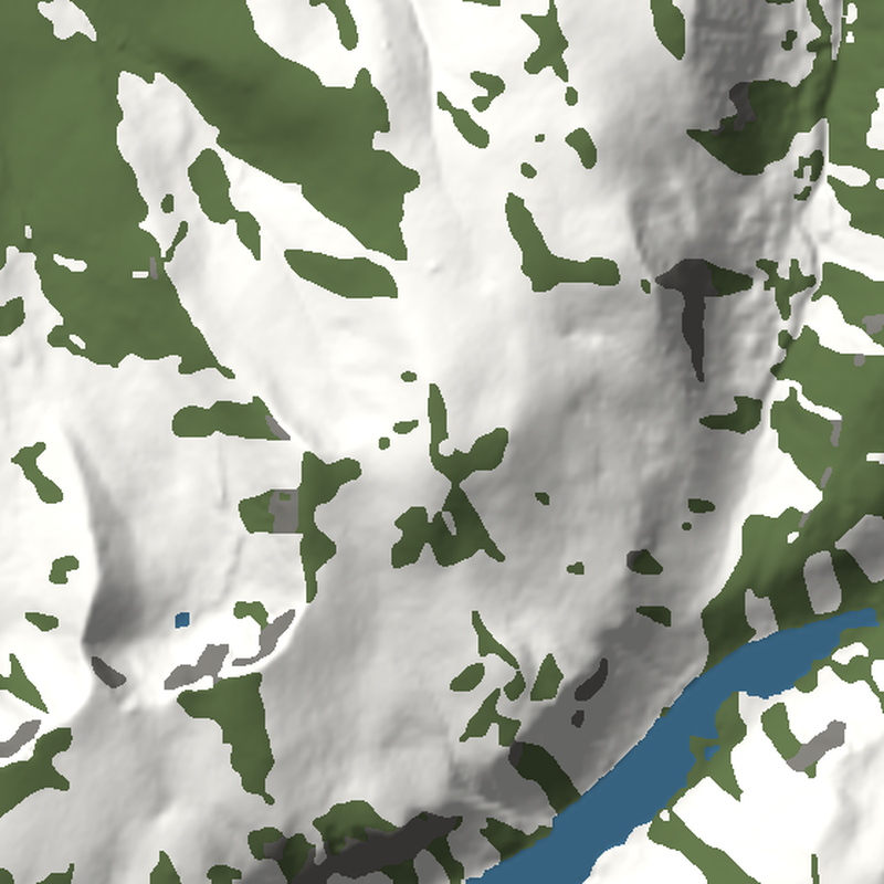 Cairn Gorm: Plan view, north up