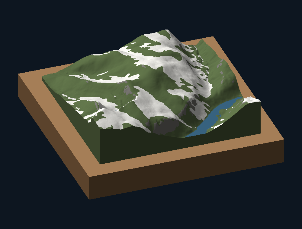 Cairn Gorm: Three-quarter view from the south-south-west