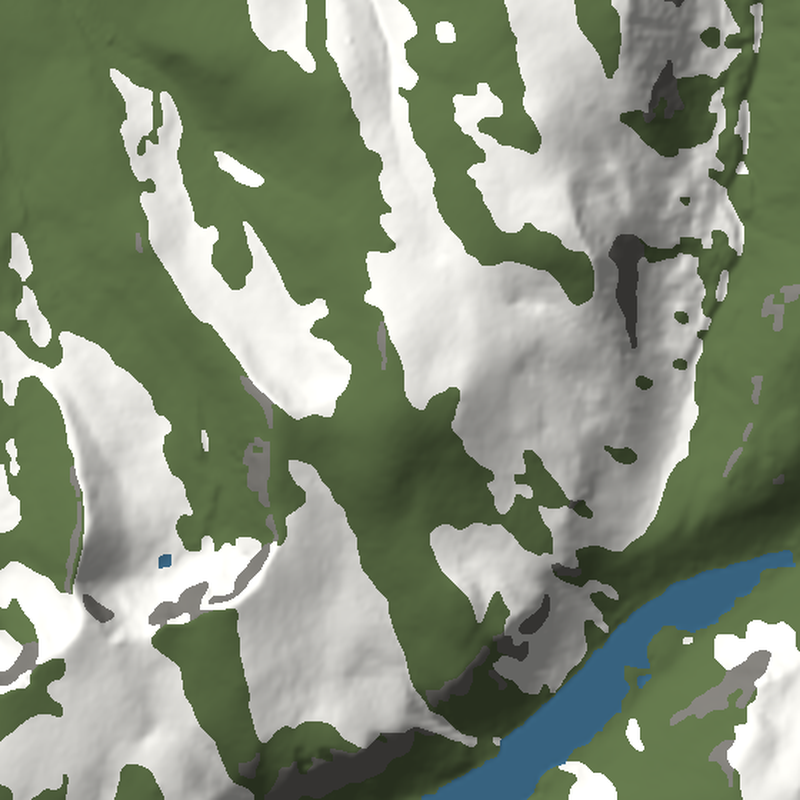 Cairn Gorm: Plan view, north up