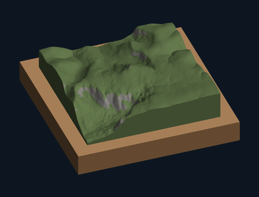 Mayar: Three-quarter view from the north-north-east