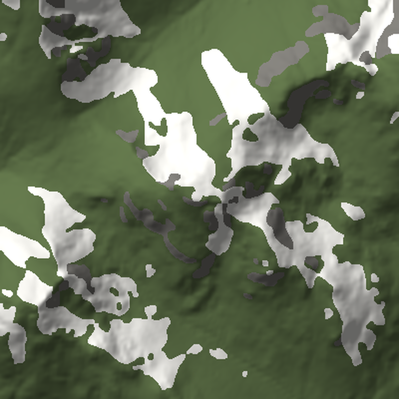 Beinn Narnain: Plan view, north up