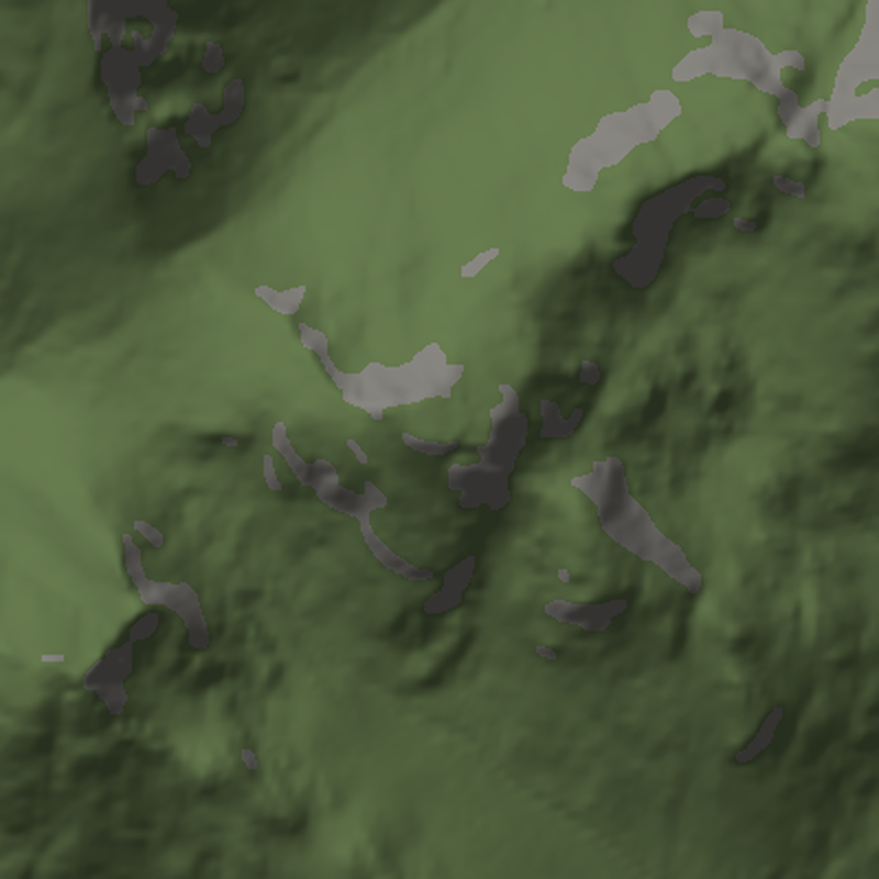 Beinn Narnain: Plan view, north up