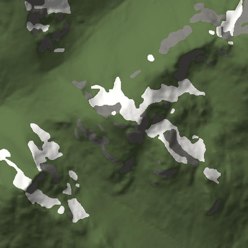 Beinn Narnain: Plan view, north up