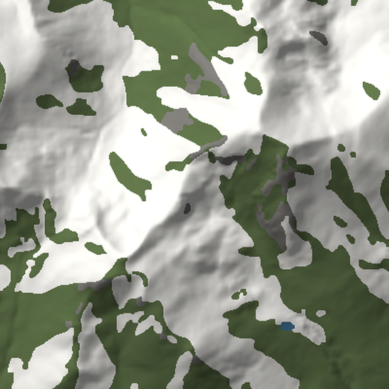 Ben Lawers & Beinn Ghlas: Plan view, north up