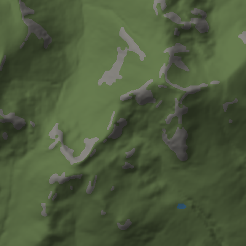 Ben Lawers & Beinn Ghlas: Plan view, north up