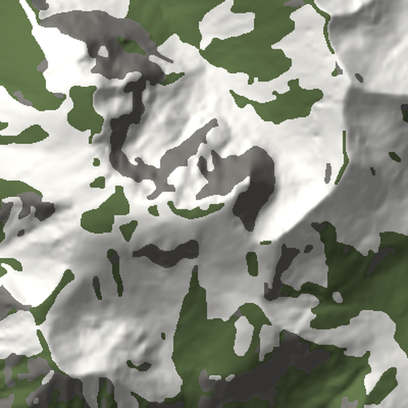 Ben Nevis: Plan view, north up