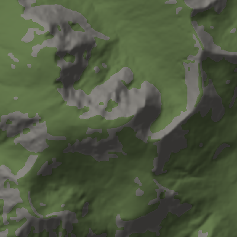 Ben Nevis: Plan view, north up