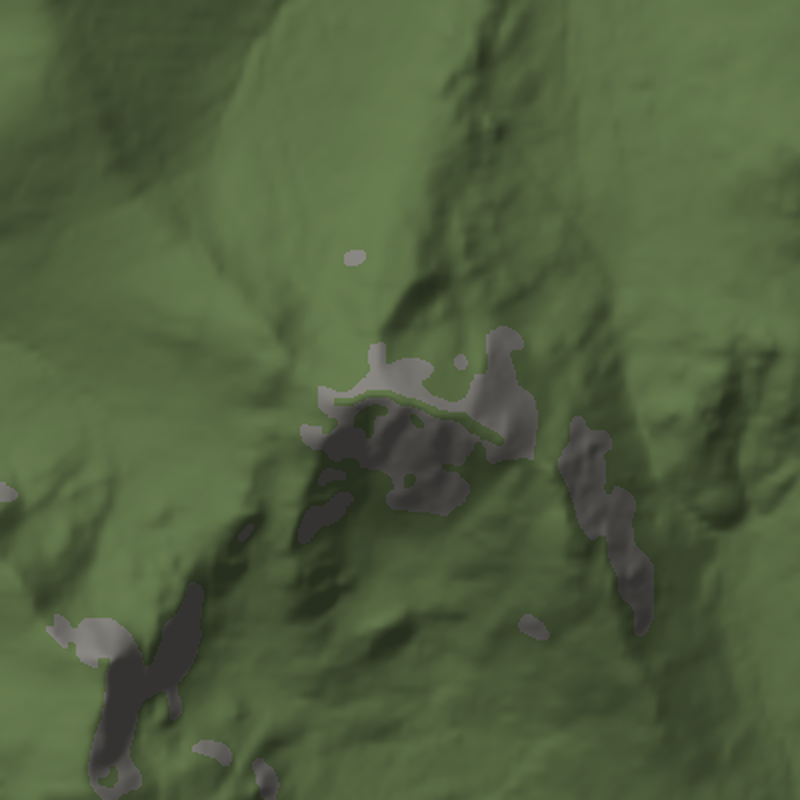 Ben Vorlich: Plan view, north up