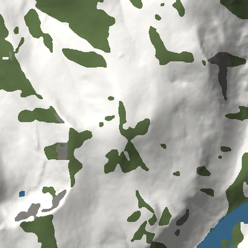 Cairn Gorm: Plan view, north up