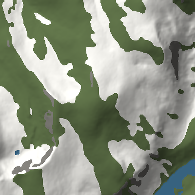 Cairn Gorm: Plan view, north up